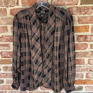 Vintage Erena by Irene Koenig blouse size 12 beautiful print